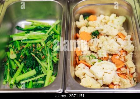 Catering Buffet Essen Asiatisch Orientalischen Speisen Zum Mitnehmen Stockfotografie Alamy