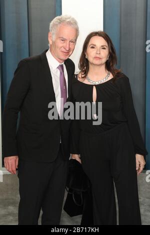 2020 Vanity Fair Oscar Party nach den 92. Oscars im Wallis Annenberg Center for the Performing Arts in Beverly Hills, Kalifornien am 9. Februar 2020. Mit: John McEnroe, Patty Smyth Where: Beverly Hills, Kalifornien, Vereinigte Staaten When: 10 Feb 2020 Credit: Sheri Determan/WENN.com Stockfoto