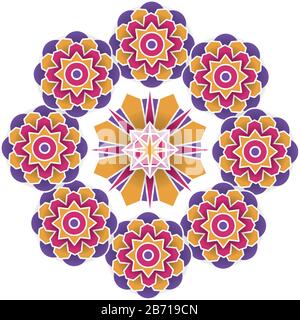 Indien Mandalas ramadan kareem Ikone Stock Vektor