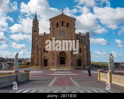 Die TA Pinu Kirche auf Gozo ist ein berühmtes Wahrzeichen der Insel Stockfoto