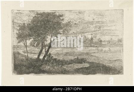 Landschap met een ploeger Landschaft mit einem Plouhman-Objekttyp: Bild Artikelnummer: RP-P-1910-3742 Hersteller : Druckerhersteller Joseph Hartogensis Ort Herstellung: Unbekannt Datum: CA. 1.37-1865 Physikalische Merkmale: Ätzung mit Plattentonmaterial: Papiertechnik: Ätzung / Plattentonabmessungen: Plattenkante : h 115 mm × W 199 mm Betreff: Landschaften (+ Landschaft mit Figuren, Mitarbeiter) Pflügen Stockfoto