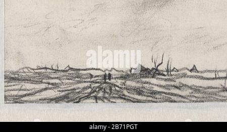 Landschap Landscape Objekttyp: Zeichnung Objektnummer: RP-T-1918-509 (V) Herstellung Vervaardiger: Zeichner: Anton Mauve Datum: 1848 - 1888 Physische Merkmale: Schwarzes Kreidematerial: Papierkreidemaße: H 70 mm × W 130 mm Stockfoto