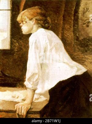 Die Laundress, zwischen den Jahren von 1888-1888, von Henri de Touloure-Lautrec Stockfoto