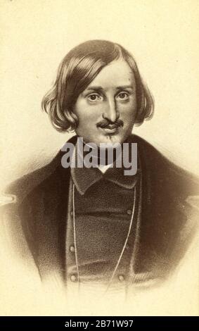 Nikolai Gogol, Nikola i Vasile̦vich Gogol,̦ Nikolai Vasiliewitsch Gogol (1809 - 1852) russischer Dramatiker Stockfoto