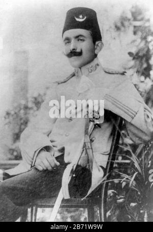 Enver Pasha, Ismail Enver Pasha (1881 - 1922) osmanischer Militäroffizier und Führer der Jungen Türkischen Revolution von 1908. Stockfoto