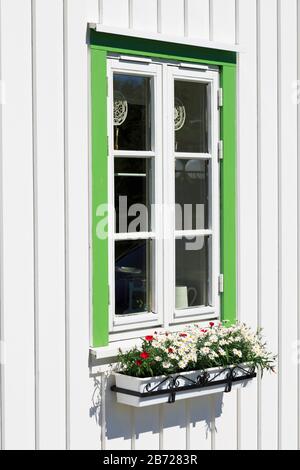 Ferienhaus Fischerdorf, Ballstad, Lofoten, Nordland County, Norwegen Stockfoto