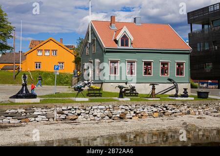 Polarmuseet (Polarmuseum) in Tromso City, Troms County, Norwegen, Skandinavien Stockfoto