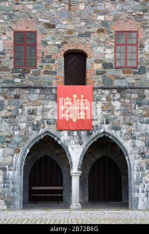 Bishop's Palace & National Army Museum, Trondheim City, Nord-Trondelag Region, Norwegen, Skandinavien Stockfoto