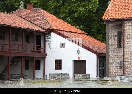 Bishop's Palace & National Army Museum, Trondheim City, Nord-Trondelag Region, Norwegen, Skandinavien Stockfoto