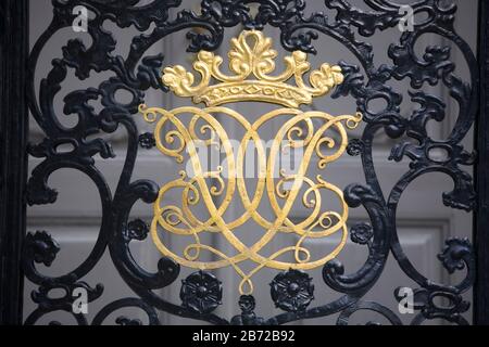 Stiftergarten (Königliche Residenz), Trondheim City, Nord-Trondelag Region, Norwegen, Skandinavien Stockfoto