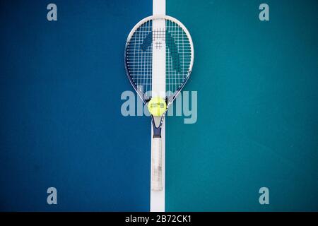 Miami GARDENS, FL - 13. MÄRZ: Miami Open Tennis Match wegen Coronavirus Outbreak am 13. März 2020 in Miami Gardens, Florida abgesagt. People: Atmosphere Credit: Storms Media Group/Alamy Live News Stockfoto