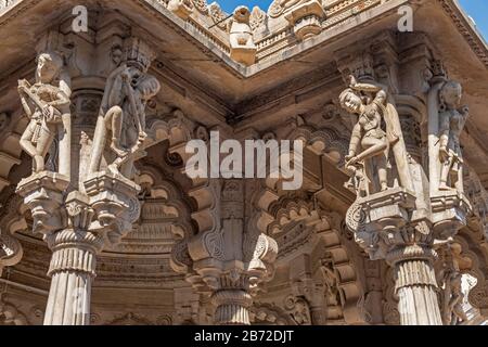 Ashtapad Derasar Jain Temple Ahmedabad Gujarat Indien Stockfoto