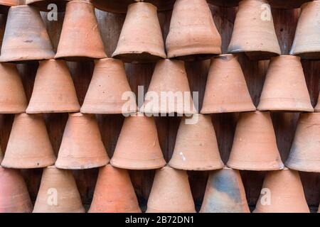 Clay Chai Tassen Udaipur Rajasthan Indien Stockfoto