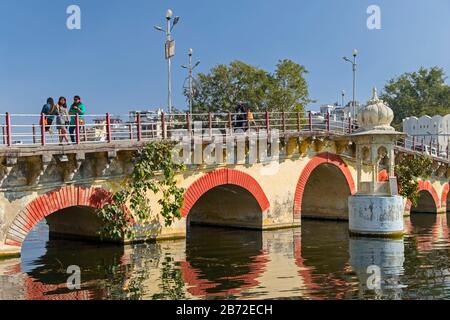 Chandpole Bridge Udaipur Rajasthan Indien Stockfoto