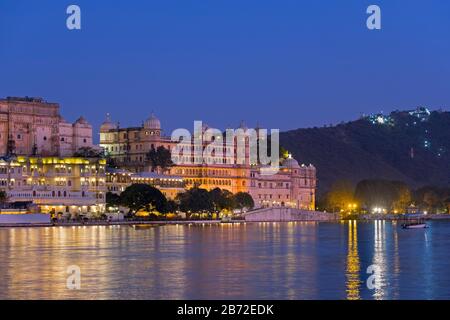 City Palace Udaipur Rajasthan Indien Stockfoto