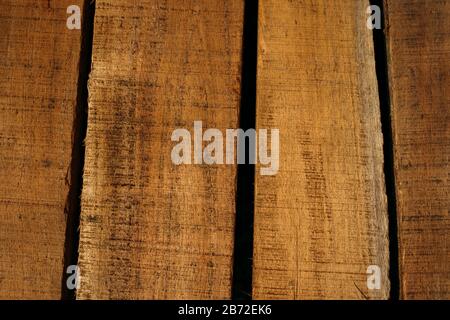 Hintergrund mit Holzstruktur, braunen Hintergrund, closeup Wood texture, natürliches Holz Hintergrund, Holzbrett, Platz für Text, Stockfoto