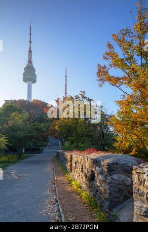 Seoul Tower im Namsan Park, Südkorea Stockfoto