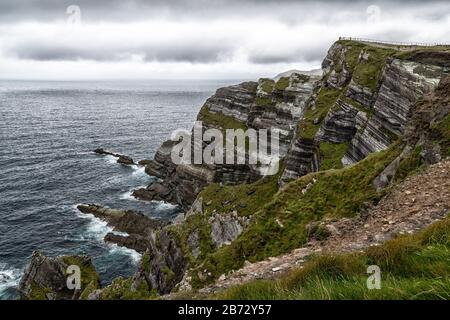 Die Kerry Cliffs am Ring of Kerry in Irland Stockfoto