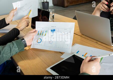 Business Office moderne Mitarbeiter Stockfoto