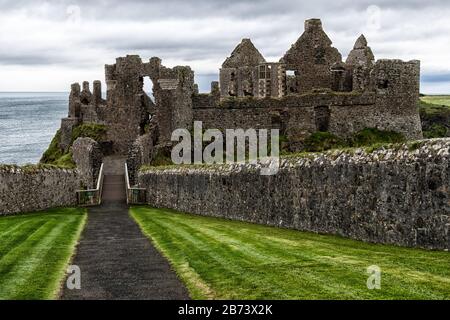 Dunluce Castle in Nordirland Stockfoto