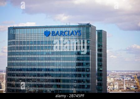 Büro der State Street Bank, Canary Wharf Stockfoto