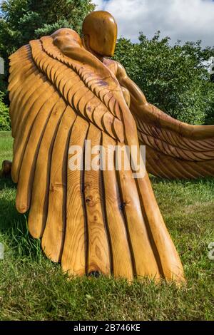 Marks Hall Ed Elliott Greer Guardian Angel Sculpture colchester essex england UK Stockfoto