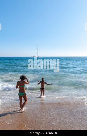 Mylopotas Beach Ios Island Greek Islands Griechenland Stockfoto