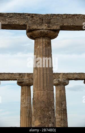 Metapto, Italien: Tavole Palatin, Archäologische Stätte. Stockfoto