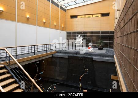 Atrium in Japan Society, NYC, USA Stockfoto