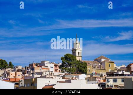 Das kleine Dorf Abaran im Tal ricote, in der Region Murcia, Spanien Stockfoto