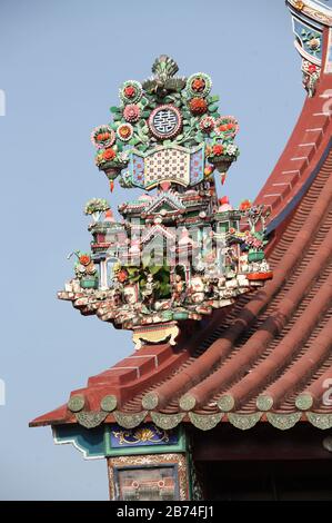 Der chinesische Tempel der Barmherzigkeit in George Town auf Penang Island Stockfoto