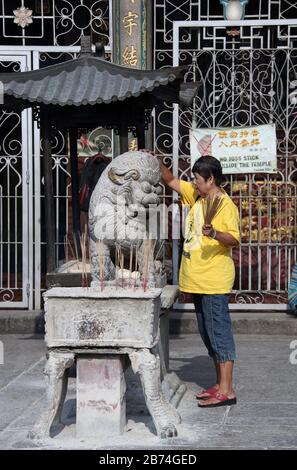 Der chinesische Tempel der Barmherzigkeit in George Town auf Penang Island Stockfoto