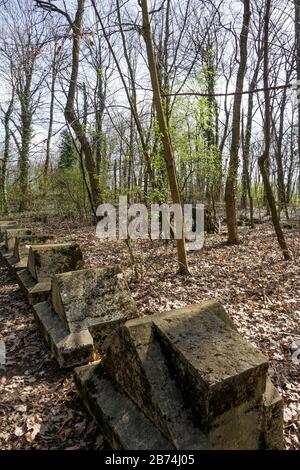 Militärfort, Saint-Priest, Frankreich Stockfoto