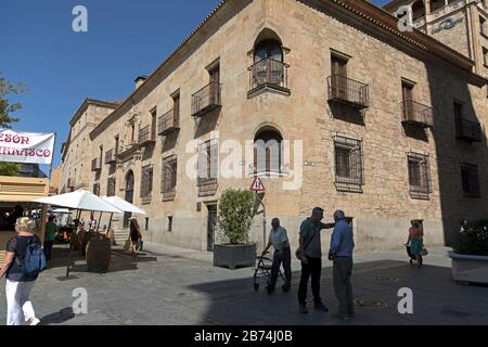 Plaza de los Bandos und der Palacio Garci Grande an der AV Zamora, Salamanca, Castilla-León Stockfoto