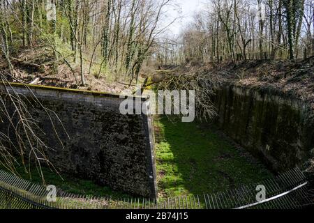 Militärfort, Saint-Priest, Frankreich Stockfoto