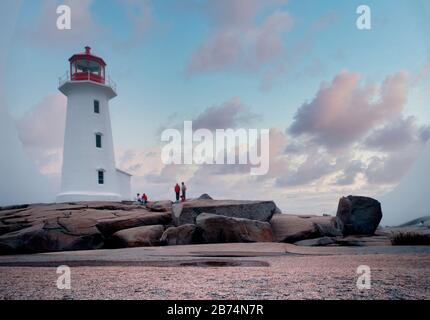 Leuchttürme in Kanada; Nova Scotia; Ostküste; Maritimes; Stockfoto