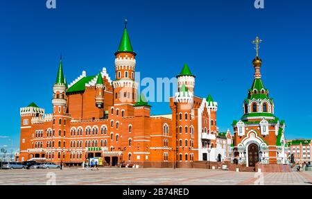 Puppentheater und Kapelle in Yoshkar-Ola, Russland Stockfoto