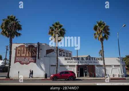 Waffengeschäft, Culver City, Kalifornien, USA Stockfoto