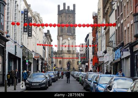 Blick auf die Bold Street in Liverpool, am 01.03.2019. [Automatisierte Übersetzung] Stockfoto