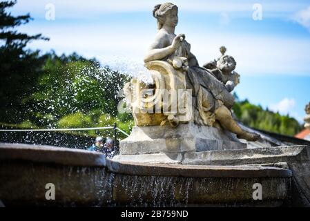 Thermalwasser Quelle in Karlsbad Stockfoto