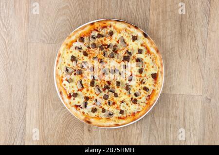 Super erstklassige Pizza Stockfoto