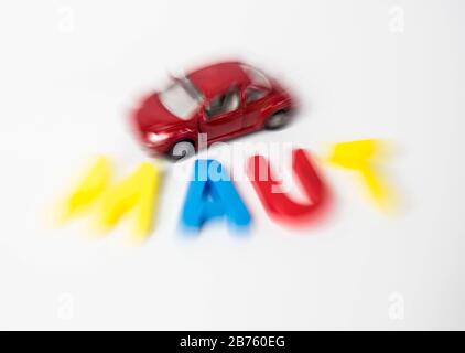 Symbol Foto Pkw-Maut, am 07.12.2016. [Automatisierte Übersetzung] Stockfoto