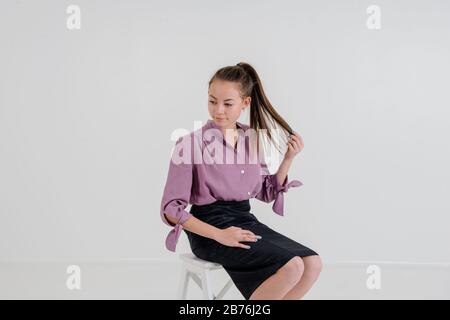 Teenage Fashion Model Stockfoto