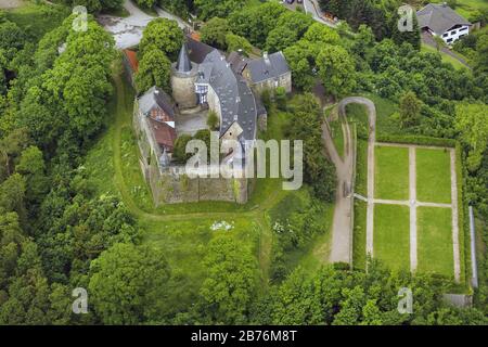 , Schloss Hohenlimburg am Schlossberg in Hagen, 09.06.2012, Luftbild, Deutschland, Nordrhein-Westfalen, Ruhrgebiet, Hagen Stockfoto