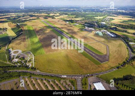 , Flughafen Essen/Mülheim, 22.06.2012, Luftbild, Deutschland, Nordrhein-Westfalen, Ruhrgebiet, Essen Stockfoto