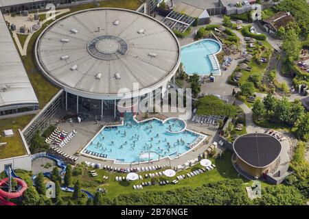 , Freizeitbad Maximare in Hamm, 02.06.2012, Luftbild, Deutschland, Nordrhein-Westfalen, Ruhrgebiet, Hamm Stockfoto