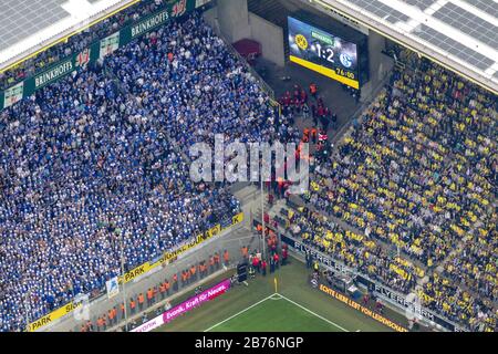 , Fußballspiel BVB - Schalke im Borusseum-Stadion, Westfalenstadion Dortmund, 20.10.2012, Luftaufnahme, Deutschland, Nordrhein-Westfalen, Ruhrgebiet, Dortmund Stockfoto