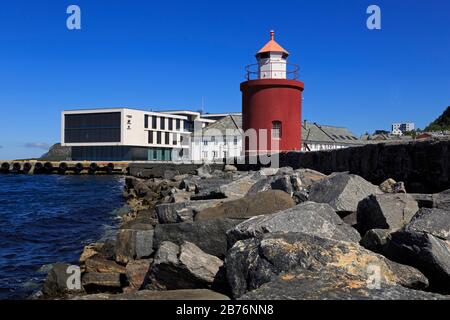 Mole Leuchtturm, Alesund Stadt, Mehr og Romsdal County, Norwegen Stockfoto