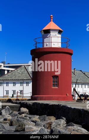 Mole Leuchtturm, Alesund Stadt, Mehr og Romsdal County, Norwegen Stockfoto