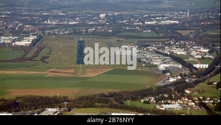 , Flughafen Dortmund, 19.03.2011, Luftbild, Deutschland, Nordrhein-Westfalen, Ruhrgebiet, Dortmund Stockfoto